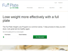 Tablet Screenshot of fullplateliving.org